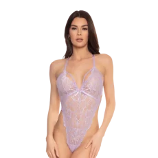 Lavender Lace G-String Teddy