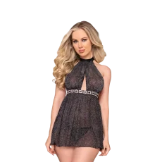 Rhinestone Babydoll w/ G-string