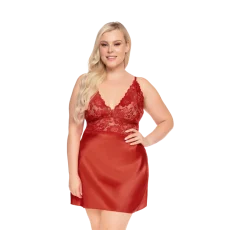 Ruby Satin & Lace Chemise